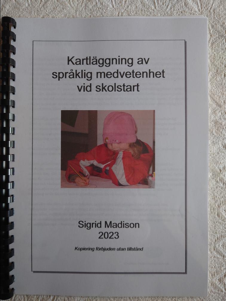 Kartläggning av språklig medvetenhet vid skolstart